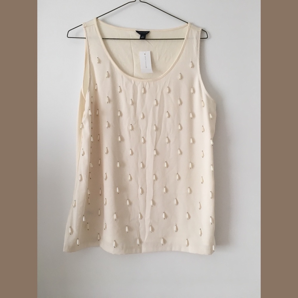 Ann Taylor Beaded Top